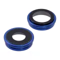 Back Camera Lens With Bracket & Bezel Compatible For iPhone 16 / 16 Plus (Ultramarine) (2 Piece Set) (Premium)