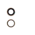 Back Camera Lens (Glass Only) With Adhesive Compatible For iPhone 12 / 12 Mini (2 Piece Set) (Real Sapphire / Premium)