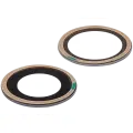 Back Camera Lens (Glass Only) With Adhesive Compatible For iPhone 12 / 12 Mini (2 Piece Set) (Real Sapphire / Premium)