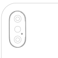 Back Camera Bezel Ring Only Compatible For iPhone XS / XS Max (Space Gray) (10 Pack)