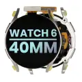 LCD Assembly Compatible For Samsung  Galaxy Watch  6 (40mm) (LTE Version) (Service Pack) (Silver)